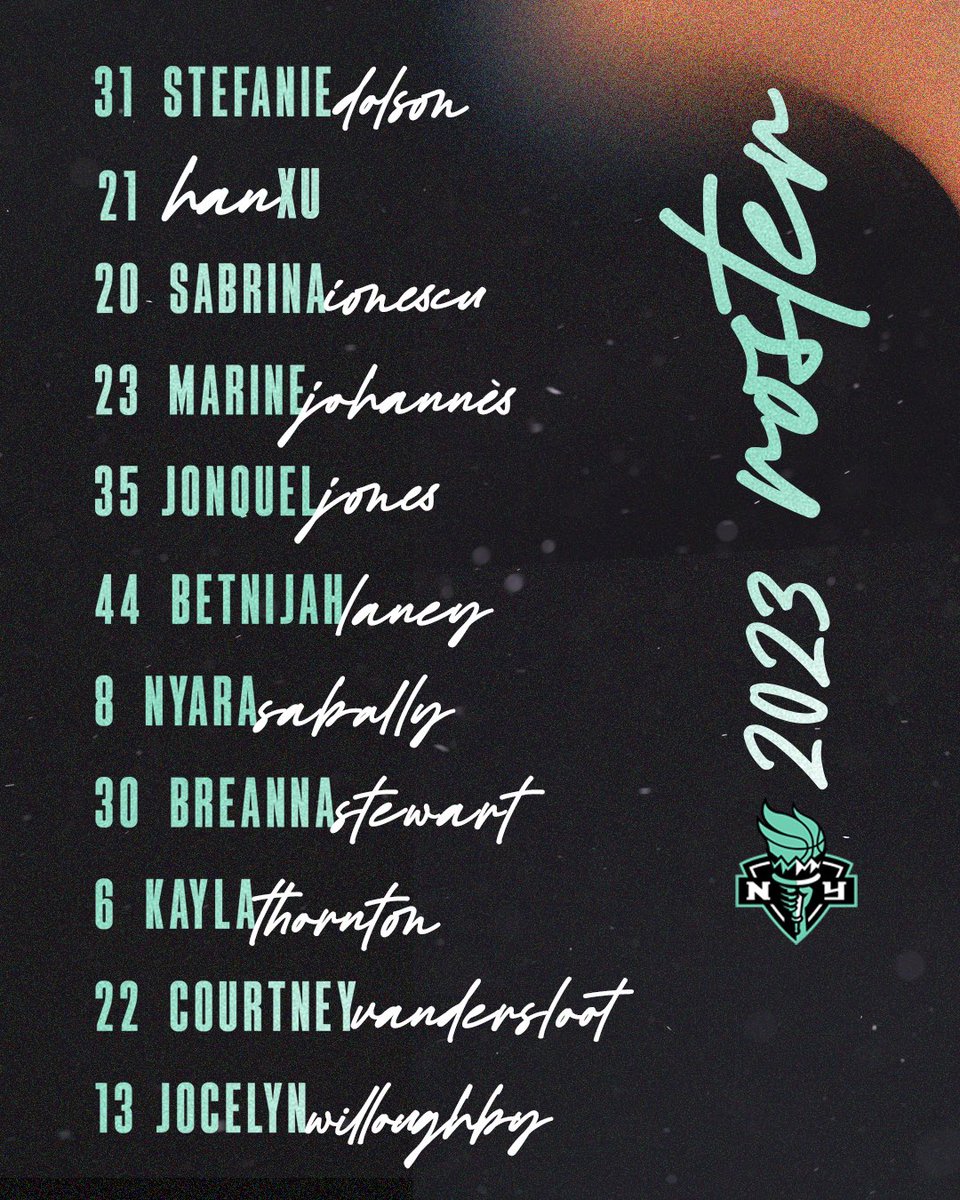 Our 2023 start of szn roster is finally here! #SeafoamSZN🗽