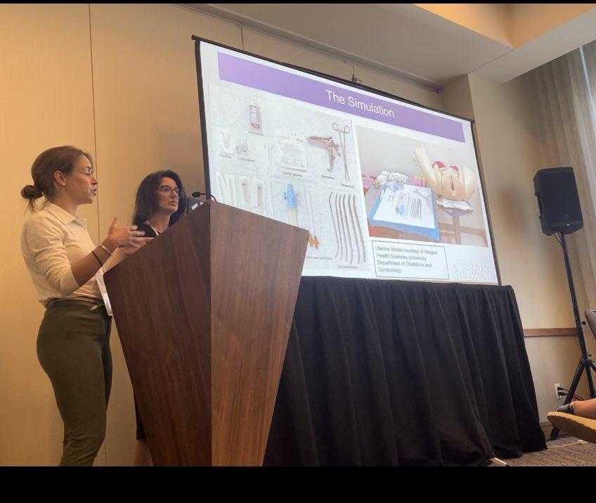 RachelSolnickMD's tweet photo. Patients experiencing early pregnancy loss in the ED need EM docs who know how to comprehensively treat them! Amazing talk on teaching MUA in the ED w/ residency sim by docs  @CGorkaMD @_kwegman @laurawelshMD #SAEM23 ! https://t.co/un4zInQmEC