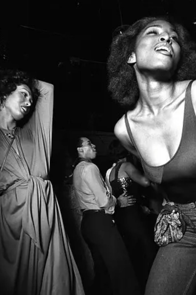 Party goers at Studio 54, New York, 1977.