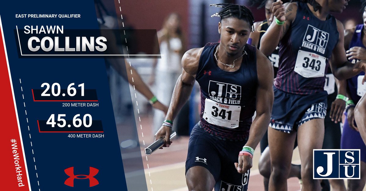 GoJSUTigersXCTF's tweet photo. Congratulations to SHAWN COLLINS who qualified for the 2023 DI East Preliminary Rounds in Jacksonville, FL 💪🏾 #WeWorkHard 🐯💙 https://t.co/vUdLfL8OdB