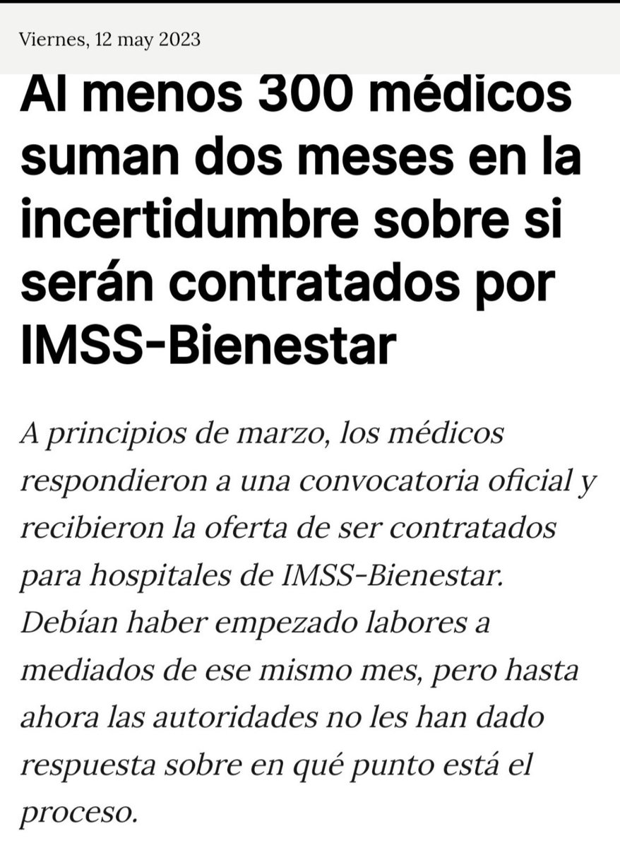 TriveraTatiana's tweet photo. @zoerobledo @ONU_es Y los 650 médicos del draft cuando empezamos a laborar @IMSSBIENESTAR @Tu_IMSS @Pajaropolitico @zoerobledo https://t.co/iHWKSKHv5c