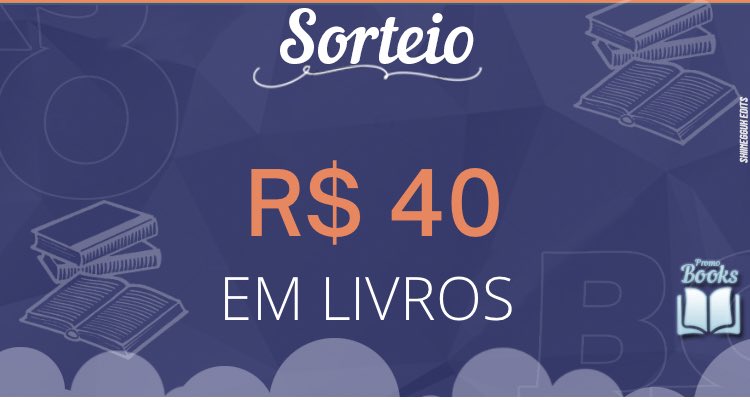 Promobooks4's tweet photo. 🔥SORTEIO 

🏆UM livro de até R$ 40 de sua wishlist! 

↪️Regras:
- Seguir: @Promobooks4 
- Dar RT nesse Tweet e no Tweet citado (https://t.co/PyVTNJRgcg) 

Resultado: 22/05📚🥳 https://t.co/TtovpoxaFh