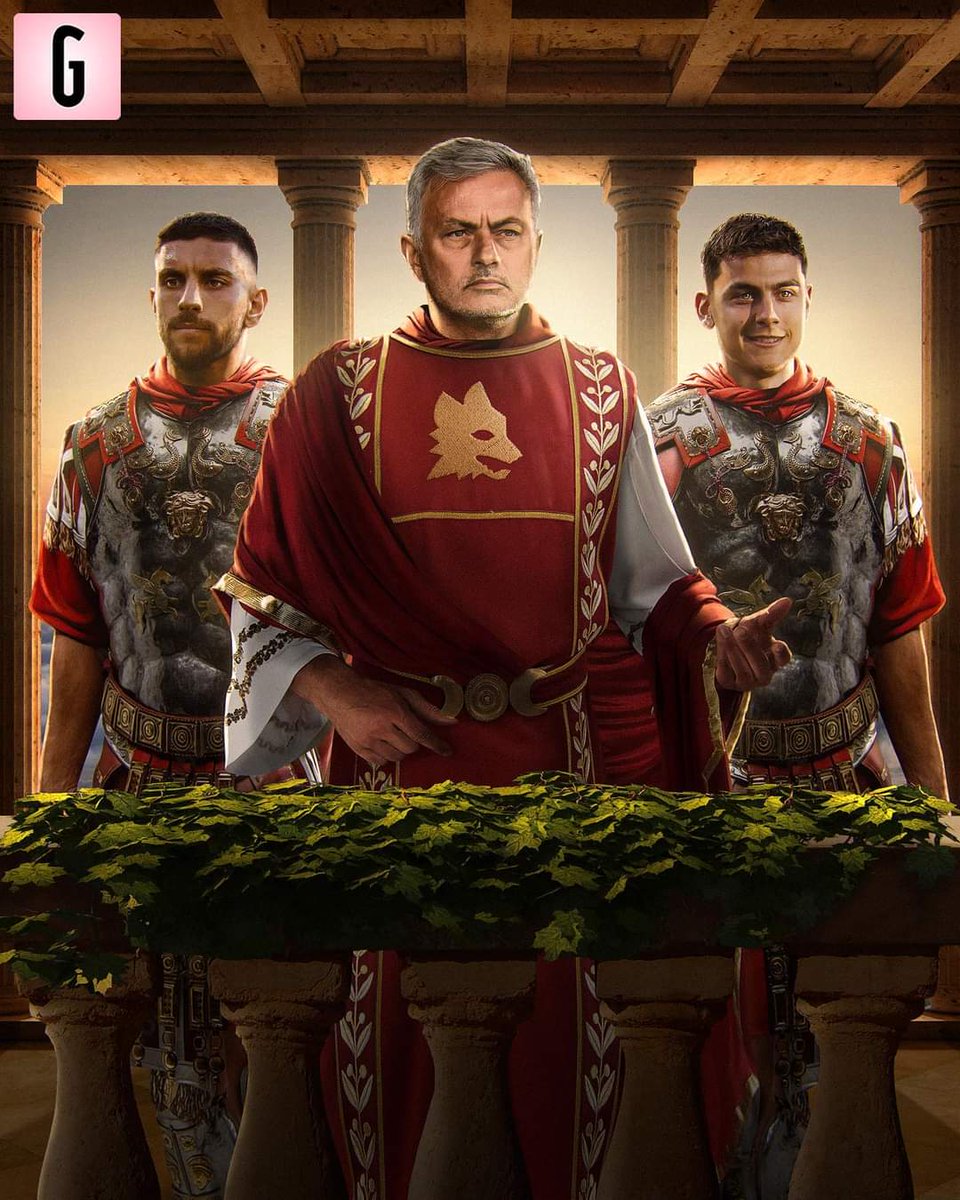 JooSant85950566's tweet photo. Mourinho: "Veni, vidi, vici" 🫡
#Roma
#Acroma
#EuropaLeague https://t.co/lU1c2Pdavh