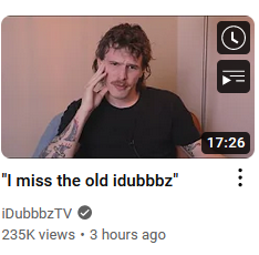 HardLegGaming's tweet photo. Honestly gotta commend iDubbbz on this.
I think this is the 1st time I've seen someone take the initiative to make an apology video.
No one was calling him out on his old content, he could have just coasted on it, but he took it down (despite fan backlash) to do the right thing. https://t.co/S0nI7n3jXl