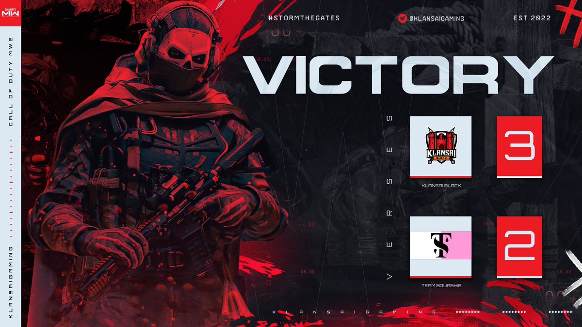 ⚔️ VICTORY ⚔️

KlanSai Black clutch up and take the Map 5 Victory in the @XP_Europe Division 4 Playoffs.

GG's to @TeamSquashie 

We now move onto losers round 2 looking to continue the run!!

@ZGameEnergy 
#StormTheGates