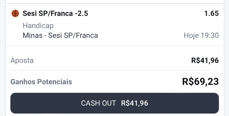 FASE 4 🏀

Pra completar a tríplice na escalada teremos a semifinal da NBB!! O Franca único invicto na temporada regular pega o Minas no jogo 3, mesmo fora de casa o Franca continua sendo o time a ser batido na NBB, vejo bastante valor nesse odd pra vitória por 3 de diferença.🦉