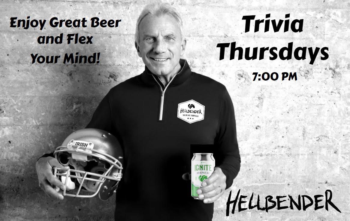 Trivia Tonight <a href="/HellbenderBeer/">Hellbender BrewingCo</a> !