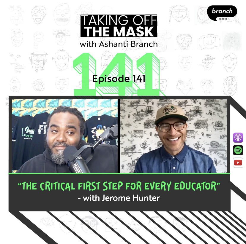 J. Hunter (@jeromeleehunter) on Twitter photo My conversation with <a href="/BranchSpeaks/">Ashanti Branch</a> explored the how educators' self-reflection on their positionality impacts their relationships with students and achievements. Apple: lnkd.in/gQaNhVFp or on your other podcast platforms
#takingoffthemask #education #modernmasculinity My conversation with <a href="/BranchSpeaks/">Ashanti Branch</a> explored the how educators' self-reflection on their positionality impacts their relationships with students and achievements. Apple: lnkd.in/gQaNhVFp or on your other podcast platforms
#takingoffthemask #education #modernmasculinity