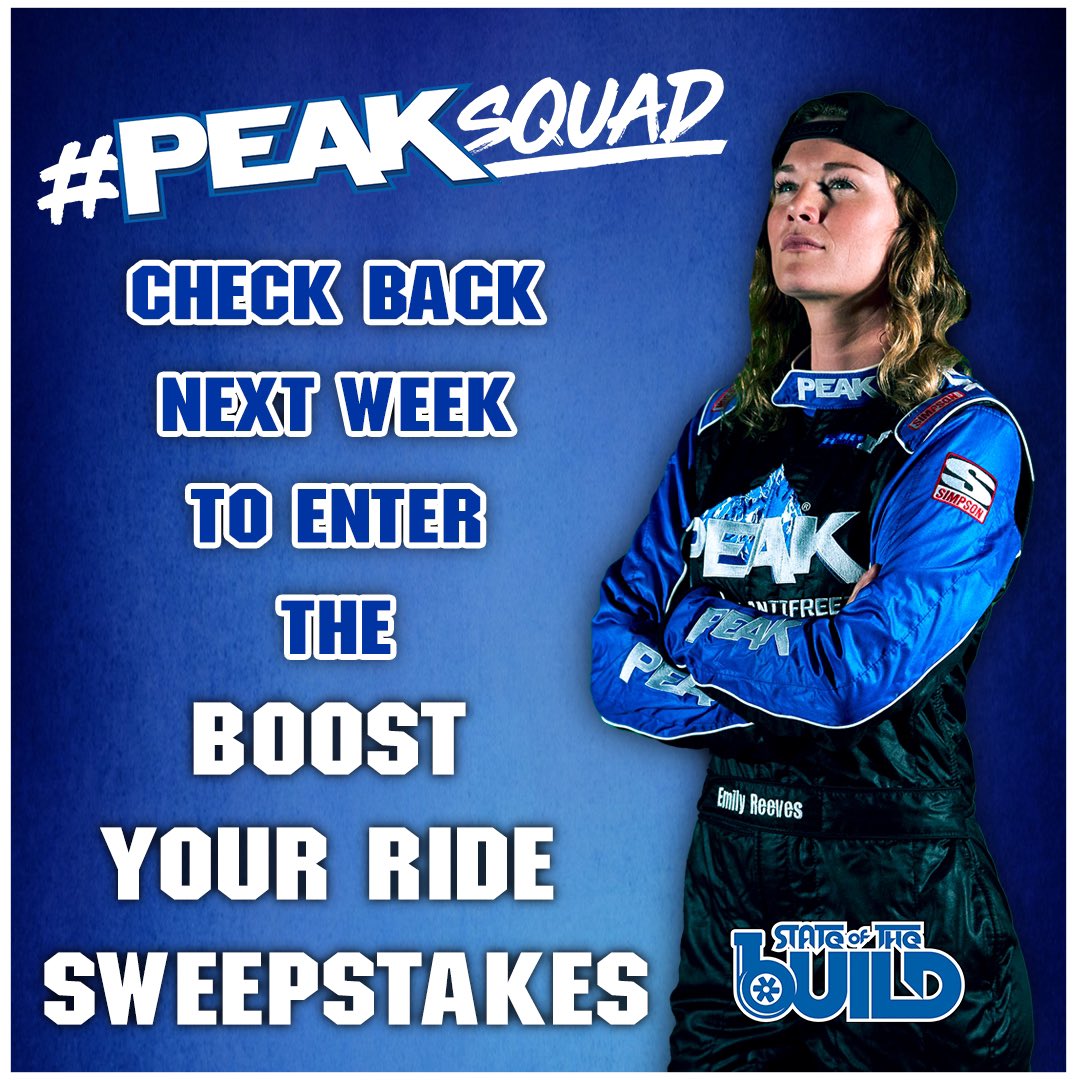 Hey #PEAKSquad! Get ready to boost your ride and kick your car game into high gear with our epic sweepstakes! Stay tuned for a chance to win! 🚗 💨  #BoostYourRide