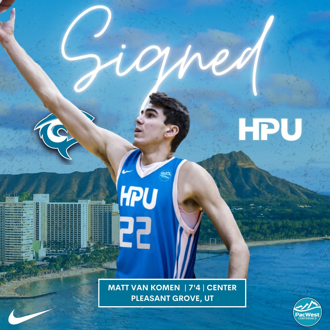 Hawaii Pacific Men’s Basketball (@hpu_mbb) on Twitter photo 𝙎𝙞𝙜𝙣𝙚𝙙. 🖊️ 
Please help us welcome Matt Van Komen to the Shark family! Matt is a D1 transfer from Saint Mary’s College . We are excited to add his talents to the squad! 
Click the link in our bio to read more! 
#TheSharkWay 🦈 𝙎𝙞𝙜𝙣𝙚𝙙. 🖊️ 
Please help us welcome Matt Van Komen to the Shark family! Matt is a D1 transfer from Saint Mary’s College . We are excited to add his talents to the squad! 
Click the link in our bio to read more! 
#TheSharkWay 🦈