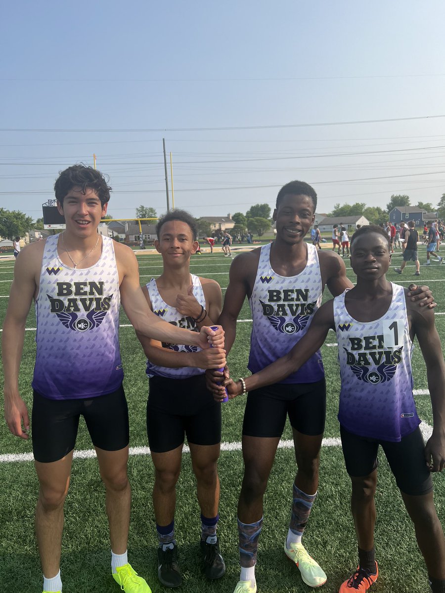 Ben Davis CC (@giantdistance) on Twitter photo 4x8 Sectional Champs!
8:21.9 Officially.
<a href="/Macho_Camacho14/">DC</a> 2:03.1
<a href="/CharlesTheRacer/">Charles Pittman :)</a> 2:06.24
<a href="/Davidace2004/">David Adesanya</a> 1:59.75
@TheminiaBu 2:11.44
<a href="/BDtrack/">Mike Davidson</a> <a href="/GiantAthletics/">Ben Davis Giants</a> <a href="/BenDavisHS/">Ben Davis High School</a> 4x8 Sectional Champs!
8:21.9 Officially.
<a href="/Macho_Camacho14/">DC</a> 2:03.1
<a href="/CharlesTheRacer/">Charles Pittman :)</a> 2:06.24
<a href="/Davidace2004/">David Adesanya</a> 1:59.75
@TheminiaBu 2:11.44
<a href="/BDtrack/">Mike Davidson</a> <a href="/GiantAthletics/">Ben Davis Giants</a> <a href="/BenDavisHS/">Ben Davis High School</a>