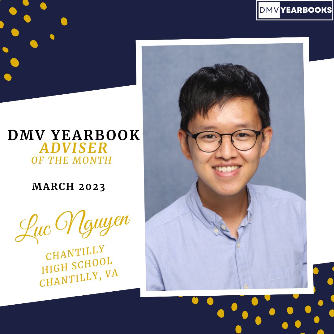 Congrats to our own Luc Nguyen for all he has done to champion our young journalists! So proud of you 💜 <a href="/Chantilly_HS/">Chantilly High School</a>