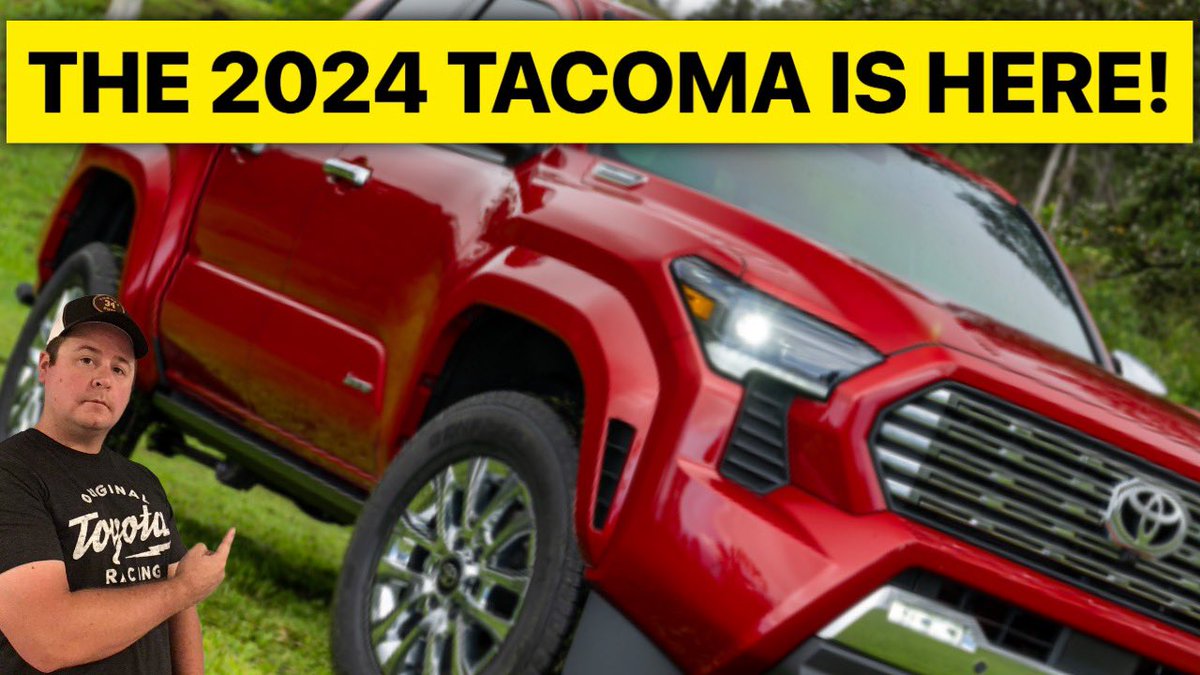 Its finally here! Here are the 2024 Tacoma details. New video is up on the TundraDude34 YouTube Channel 

VIDEO LINK: youtu.be/fiY2htwM7-4

#toyota #tacoma #toyotatacoma #2024tacoma #2024toyotatacoma #tundradude34 #youtube