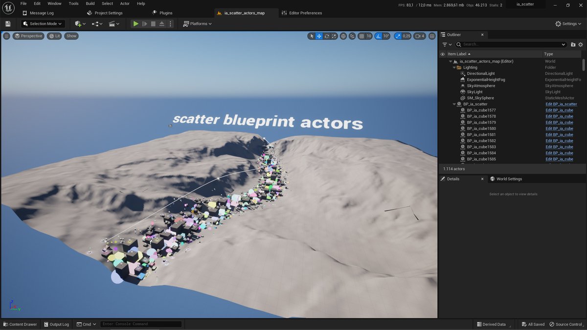 iraisynnattinom's tweet photo. ia scatter: A Great Tool for Scattering Meshes in Unreal Engine 5 / NEW FEATURES https://t.co/b6Iu3iKNW0 #MadeWithUnreal #UnrealEngine #UE5 #render #vfx #3d #3DModel #3drender #gamedev #gameart #gamedesign #gamedeveloper #videogameart #gameassets #indiedev #renderlover #blender3d https://t.co/b5EVLzW4Tl
