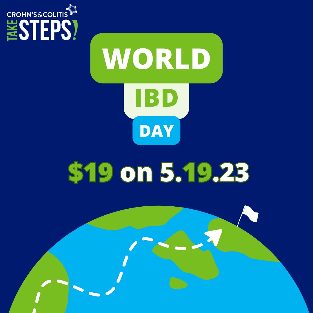 Becky Matro MD (@bmatro_ibdmd) on Twitter photo Friday May 19 is World IBD Day!💩
To raise 🧐, I am participating in Take Steps 🚶♀️with <a href="/CCfdnSanDiego/">Crohn's & Colitis Foundation - Greater San Diego</a>. Please consider making a $19 donation in honor of World IBD Day! All donations received between now & May 21 will be matched!
takesteps.crohnscolitisfoundation.org/index.cfm?fuse… Friday May 19 is World IBD Day!💩
To raise 🧐, I am participating in Take Steps 🚶♀️with <a href="/CCfdnSanDiego/">Crohn's & Colitis Foundation - Greater San Diego</a>. Please consider making a $19 donation in honor of World IBD Day! All donations received between now & May 21 will be matched!
takesteps.crohnscolitisfoundation.org/index.cfm?fuse…
