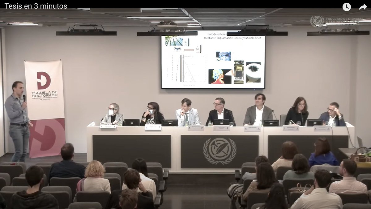 Fisicas_UCM's tweet photo. En el concurso Tesis en 3 minutos 2023, el 18 mayo en @UCMccinf han participado 3 doctorados de @Fisicas_UCM y Roberto Campos Ortiz ha recibido el accésit en Ciencias e Ingeniería por "Estudio y desarrollo de técnicas y algoritmos de Inteligencia Artificial Cuántica" #3MT https://t.co/JbfdIUy257