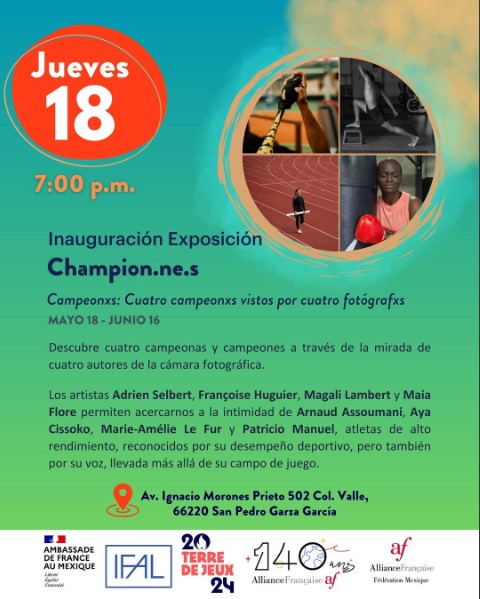 📷 Los esperamos en la inauguración de la exposición  𝗖𝗵𝗮𝗺𝗽𝗶𝗼𝗻.𝗻𝗲.𝘀. 📷  en AF Monterrey
¡No se la  pierdan!
📷 7:00 p.m.
📷 Av. Ignacio Morones Prieto 502, Col. Valle, 66220 San Pedro Garza García
instagram.com/p/CsUX2yfPv2x/…