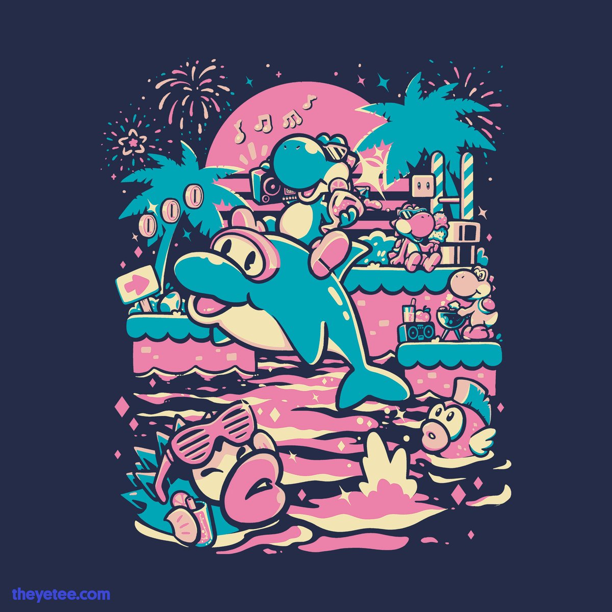 「Now this is a vacation! Designed by  #da」|The Yetee 🌈のイラスト