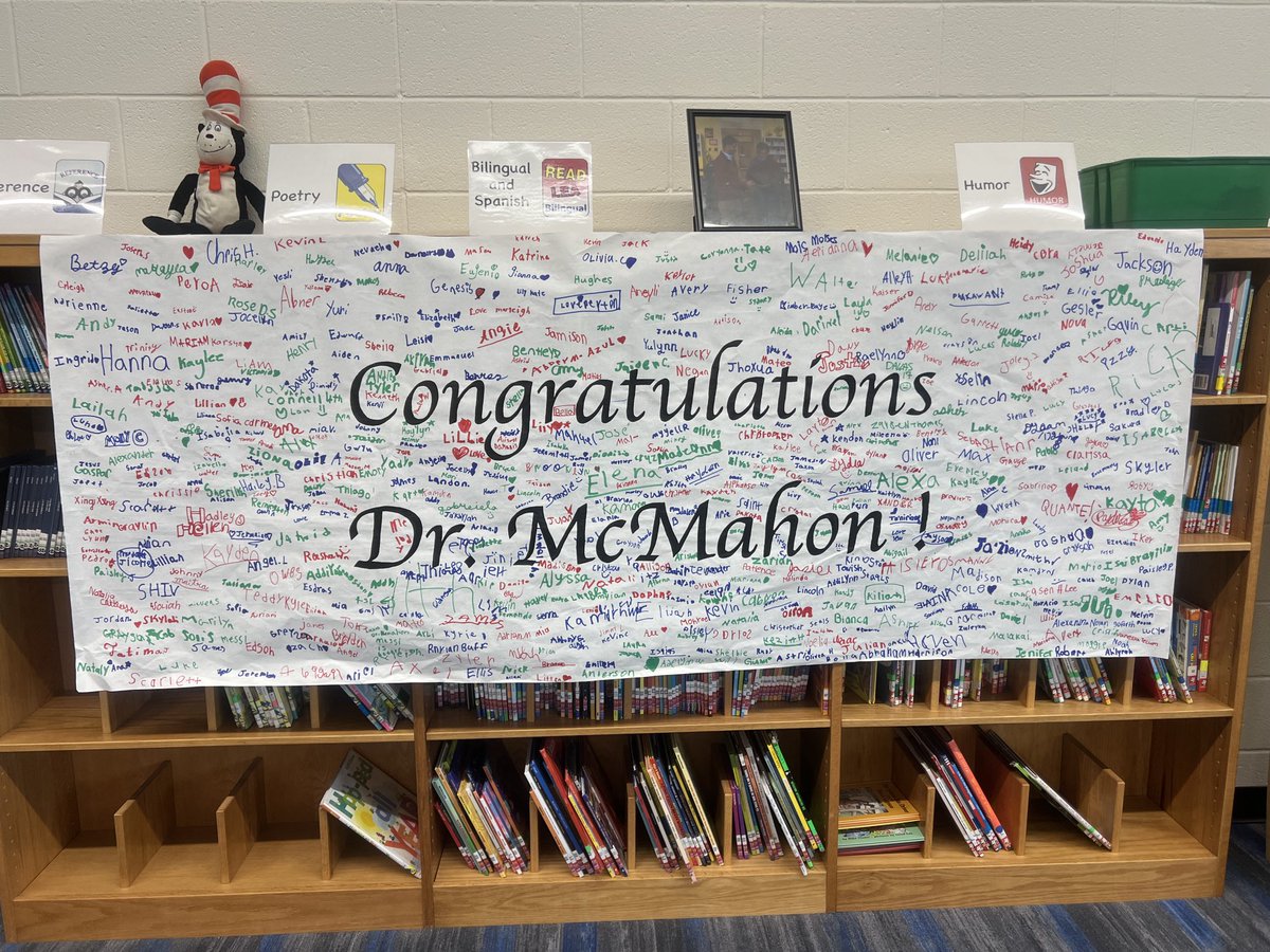 I am blessed to work with the most wonderful people. Our MVES Bobcat staff surprised me today at our faculty meeting. #mvesbobcats #allinbcps