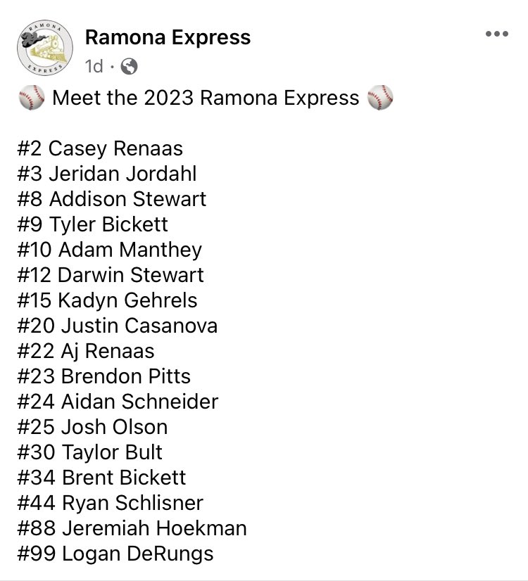 Ramona Express tweet media