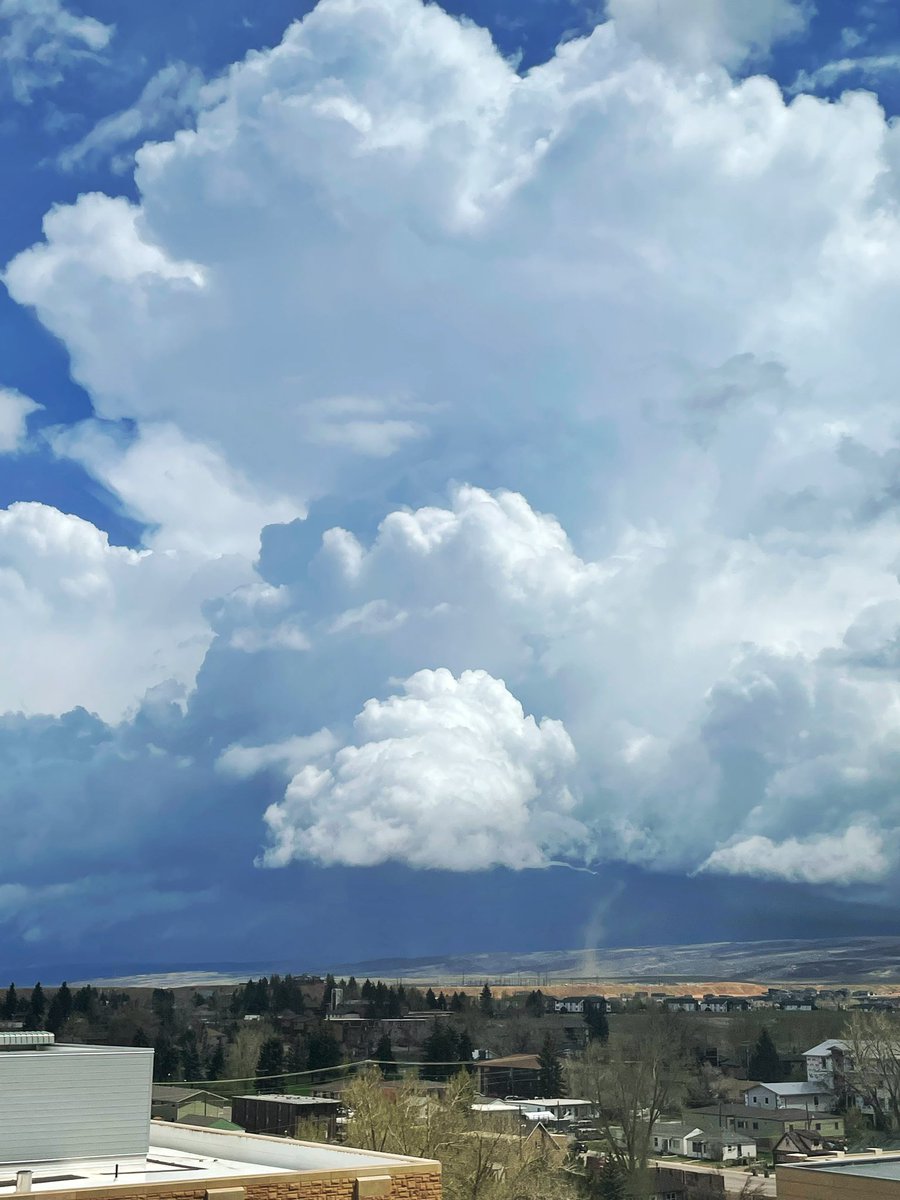 Codagras's tweet photo. Earlier today from Laramie. Pretty special when you look out your window at work and see a tornado. . . on your birthday. https://t.co/ADaslhaQb3