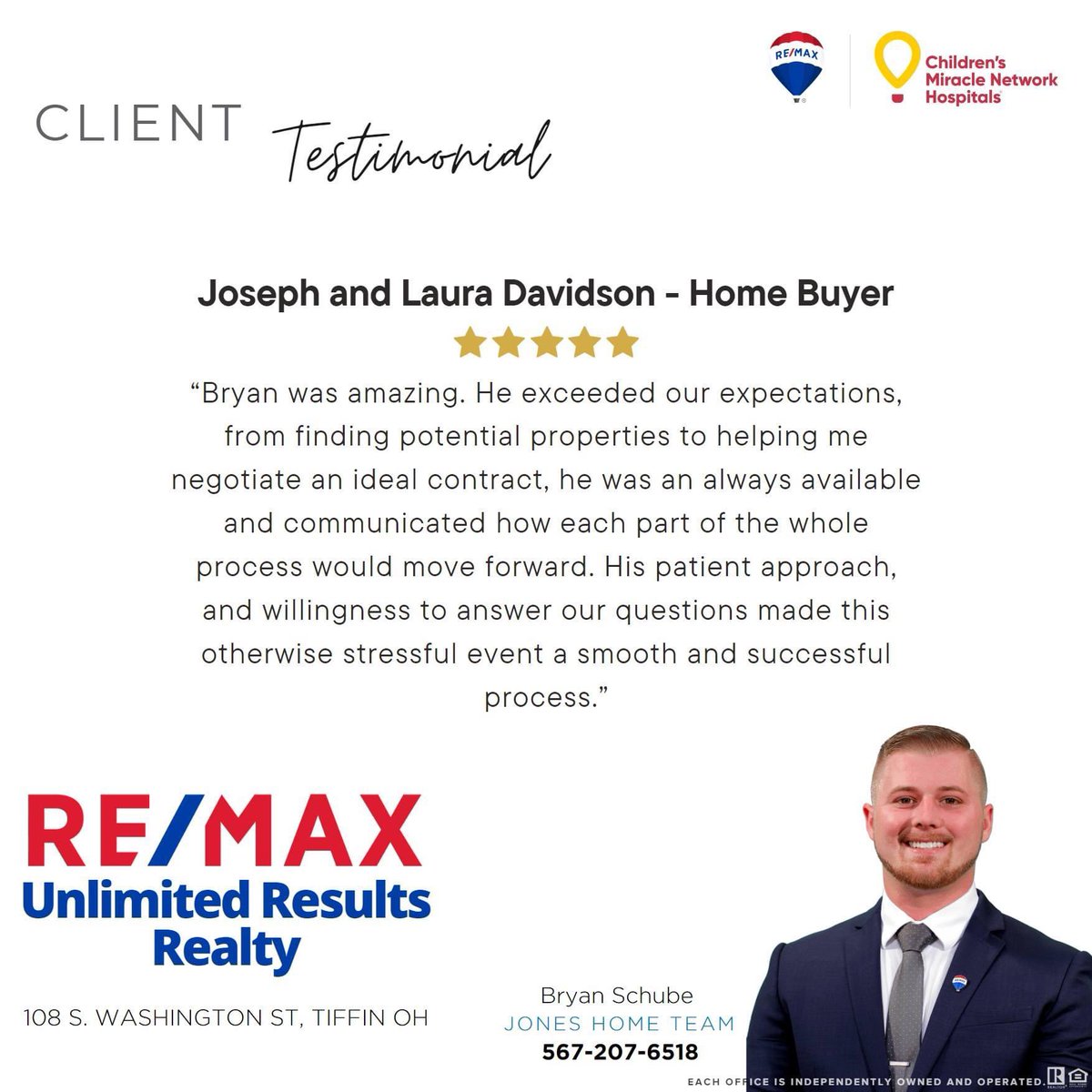 BschubeREMAX's tweet photo. Another ๐ ๐ ๐ ๐ ๐ review that I just received from more amazing clients!
#remaxhustle #nobodysellsmore #sellyeah #remaxabove #whyremax https://t.co/hhw4VQEcJt