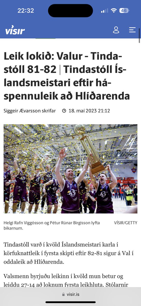 Ekki annað hægt en að samgleðjast landsbygðinni. Innilega til hamingju Tindastóll🥳🏆