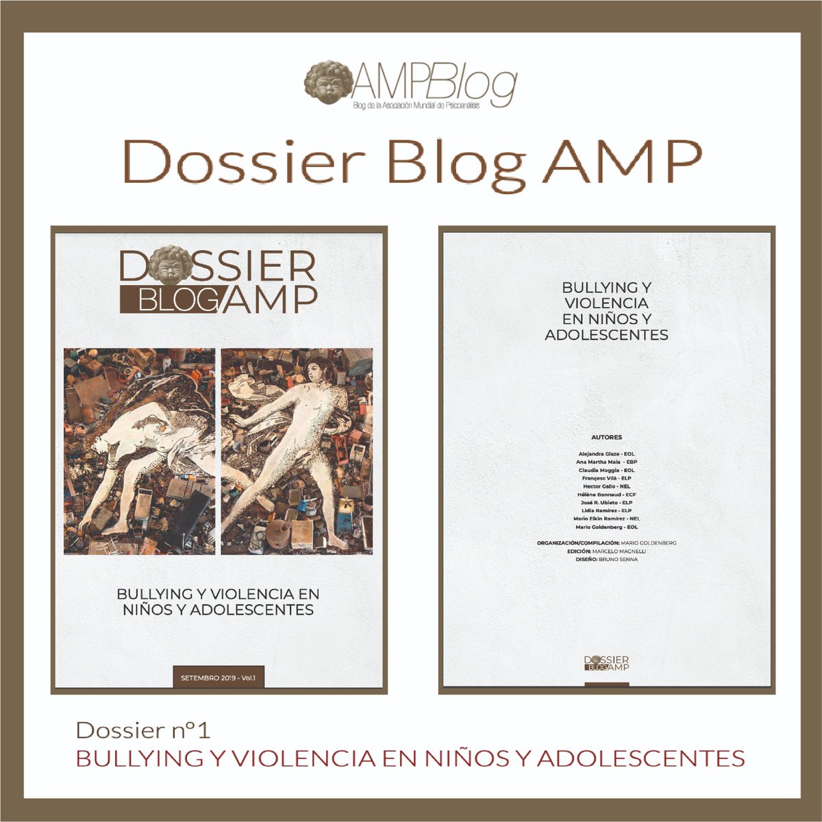 Avichey's tweet photo. Desde las distintas lenguas habladas en la Asociación Mundial de Psicoanálisis, el Dossier N°1 reúne textos sobre temas de  bullying y la violencia en niños y adolescentes.
Link del Dossier 👇🏻
https://t.co/flw27pKBnM
Link para descargar el PDF 👇🏻
https://t.co/1RQ3u1XSVH https://t.co/cTlwiDD90E
