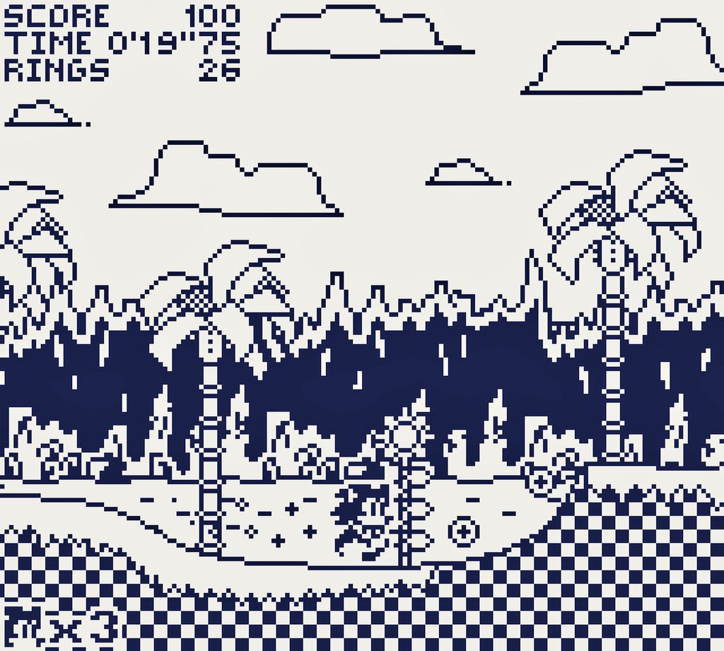 SEGUEROS's tweet photo. SEGA | ❤️ Green Hill de Sonic versión 1 bit 😳 https://t.co/4hZ9Pev0Ud