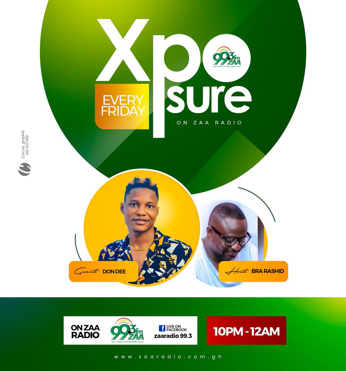 DonDeeGazaale's tweet photo. No dulling moment on XPOSURE with DON DEE. This Friday 19-05-2023 on Zaa Radio 99.3 MHz at 10pm-12am  Don’t forget to catch the Facebook live  vibe on Zaa Radio 99.3 fm and @Kawastone https://t.co/xQEYJICDtf