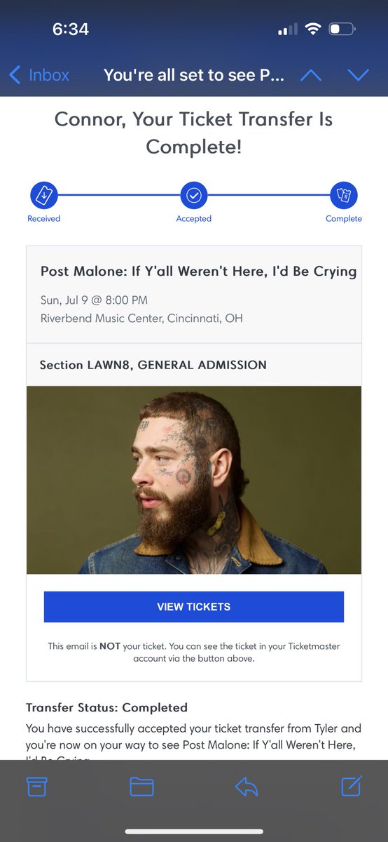 NicheKicks's tweet photo. I have the best people in my life! I can’t thank you enough for the early birthday gifts! I get to see @Logic301 the weekend of my birthday and @PostMalone in July! https://t.co/0T7h6UTq4s