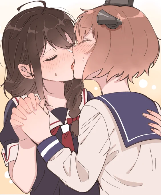 時雨と雪風 ⠀ #時雨進水日 #艦これ ⠀ 作画 館山けーた()さん