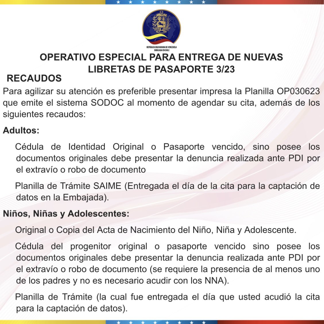 EmbaVEChile's tweet photo. https://t.co/U3usZcR2CK https://t.co/VTjqJoTBSh