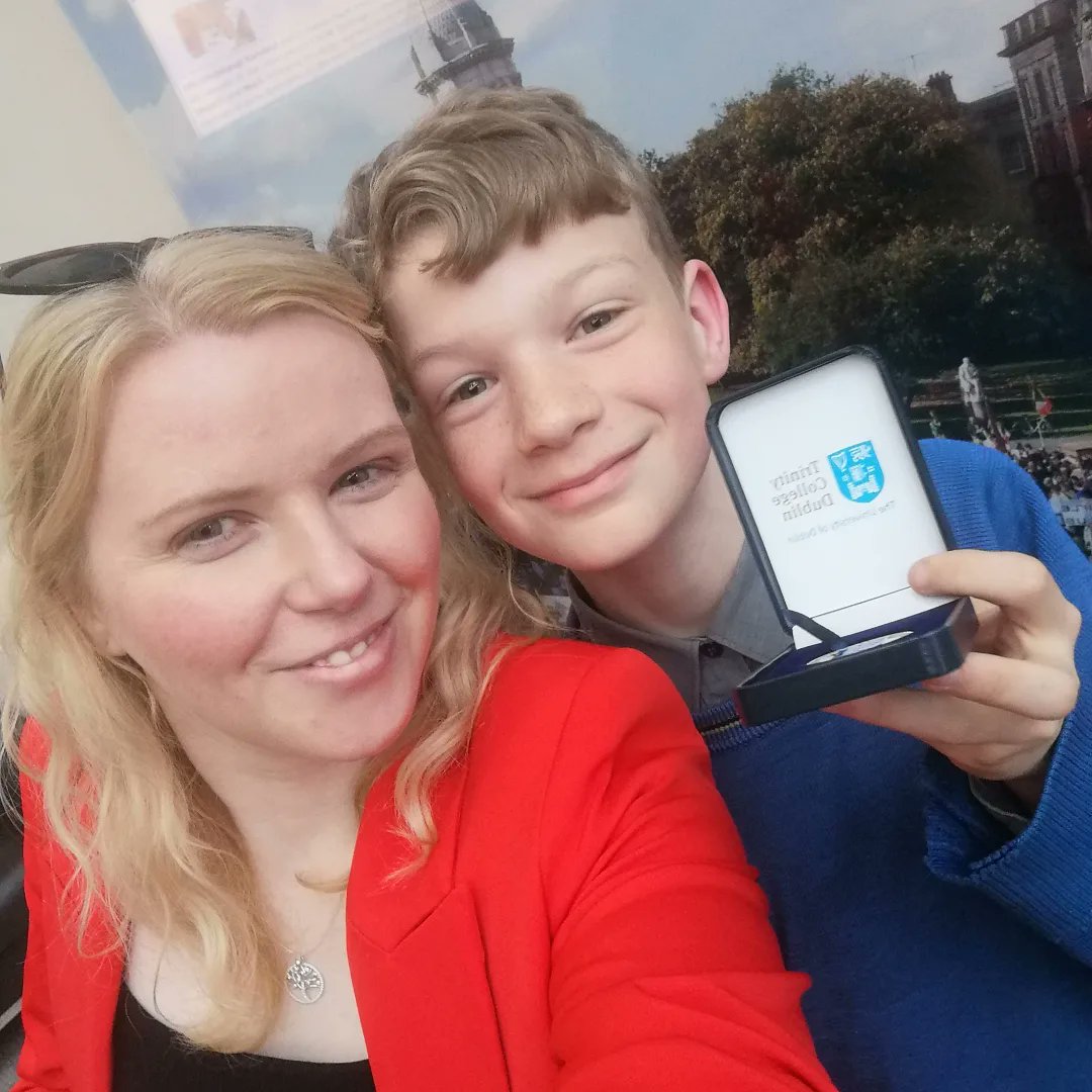 GillMWhelan's tweet photo. He's some boy for one boy! Super proud day today celebrating my Seán along with 11 of his schoolmates @tcddublin #TrinityAccessProgramme @MPC_Leadership @moylepark https://t.co/JFTnGuMsgt