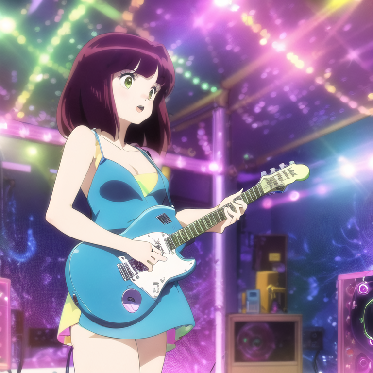 #うる星やつら #AI #shinobu #urusei #uruseiyatsura #guitar #disco