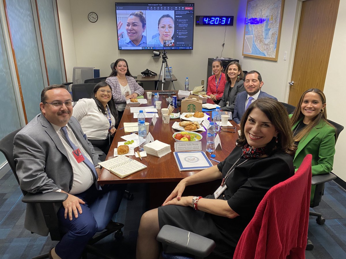 PRMAsstSec's tweet photo. Had a rich discussion with private and banking sector, NGO, educational, faith-based and government representatives about best practices for refugee &amp; migrant integration. All sectors play an important role. Thanks ⁦@comar_sg⁩, ⁦@FEMSA⁩, ⁦@JesuitRefugee⁩ &amp; all! https://t.co/bC1ihikIAV