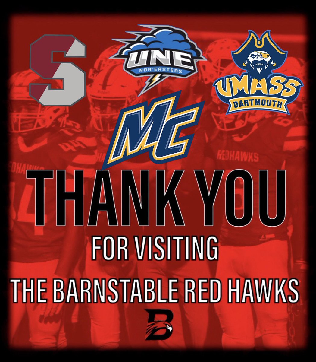 Thank you to the coaches that stopped by Barnstable yesterday and today!!!