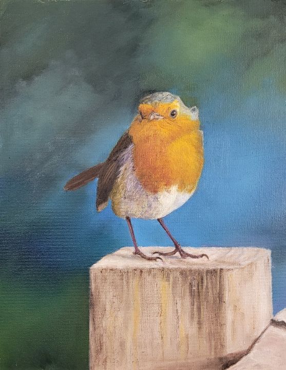 north_away's tweet photo. Art of the Day: "Perched on a fence post.". Buy at: https://t.co/bpcXqexe7C https://t.co/roA70OIOCb