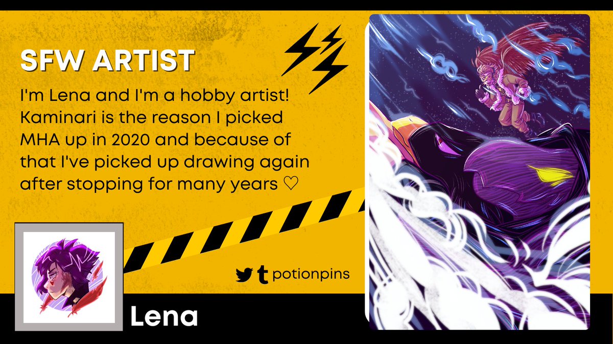 Denki on the brain? Well <a href="/potionpins/">lena!! 🌙 potionpins</a>  has you covered! They'll be delivering up some badass sparky baby art for you to enjoy!