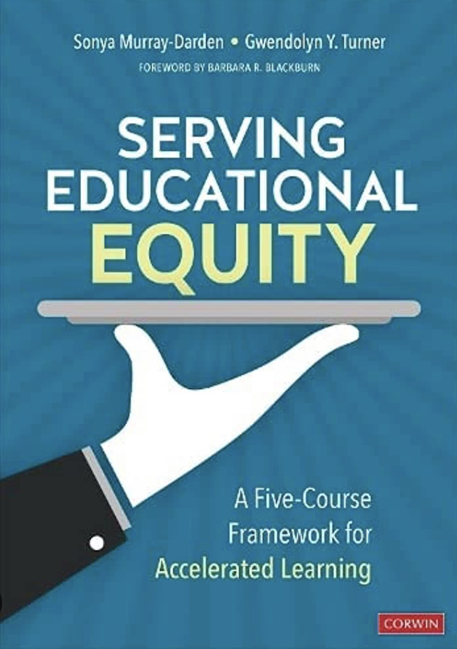 A1. I want to dive into Dr. @SonyaLMurray2's book 'Serving Educational Equity: A Five-Course Framework for Accelerated Learning'. #MLDSchat @MLDSLeaders