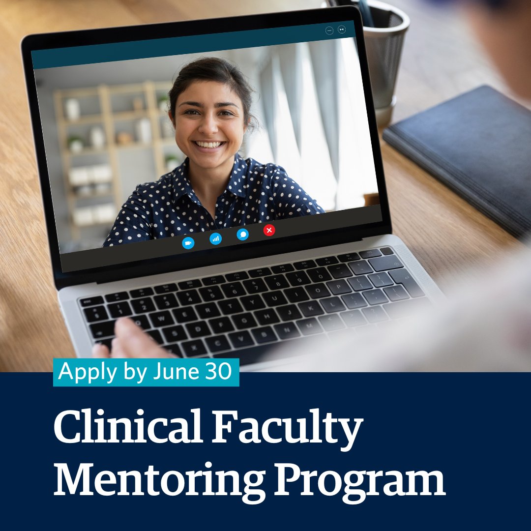 Join our Clinical Faculty Mentoring program!

Open to #UBC Faculty of Medicine clinical faculty mentors and mentees.

Get mentored by experienced faculty or become a mentor for junior faculty.

Apply by June 30 bit.ly/3OZqmiC

#ubcmedicine #CPD #MedEd @UBCmedicine