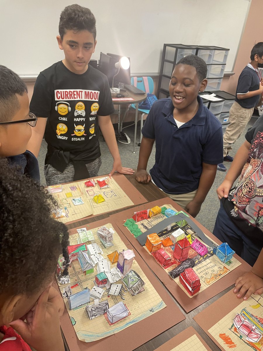 MarleneLoza5's tweet photo. Welcoming our Sneed second and first graders to our Geometry City! 🏙️@Aliefsneed https://t.co/Suzv82gVxz
