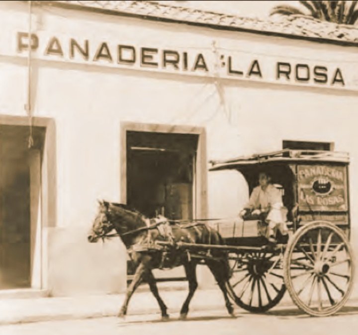 Carreta repartidora de pan, Panadería La Rosa #Chile #Panaderia #PAN