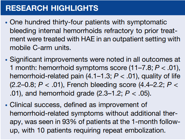 JVIRmedia's tweet photo. Outcomes of Hemorrhoidal Artery Embolization from a Multidisciplinary Outpatient Interventional Center
@SandeepBaglaMD @AlexPavidapha @jade_lerner @RPiechowiakDO @AriIsaacsonMD @AbinSajanMD
https://t.co/6CSOZG22of https://t.co/oLZMlW8RGc