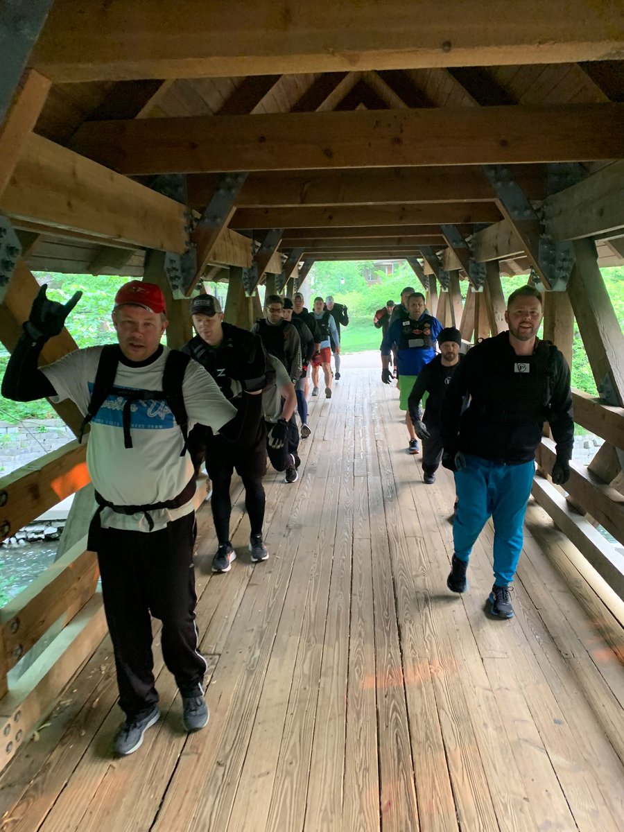 F3DarkTower's tweet photo. Dilbert led 15 PAX on a Ruck/Pearls on a String tour of Late Dark Tower.  Dilbert led more by action than instruction- he joined F3 last fall and he has built himself into one of F3’s premier Ruckers as was on display this morning. https://t.co/vAej6gR3x3