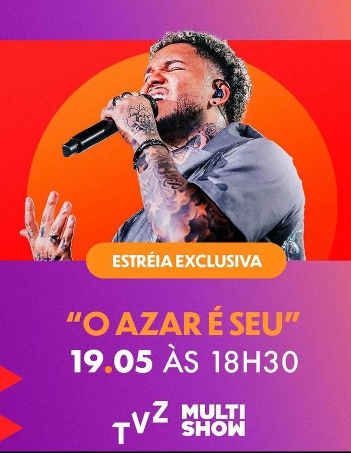 viciosuel's tweet photo. Amanhã  no @multishow  tem estreia de  " O Azar é  Seu " https://t.co/ByIhHVsFc8