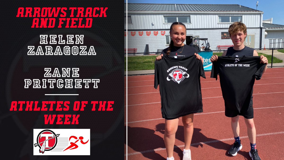 ArrowsTrack's tweet image. Our final Athletes of the Week this Season, Helen and Zane!