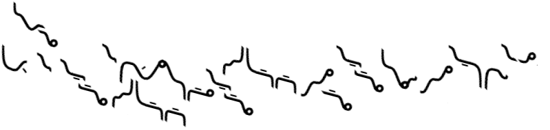 A slanted version inspired by Nastaliq. #neography