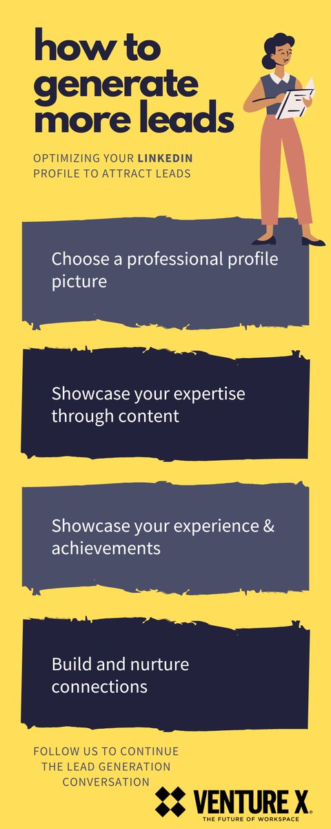 VX_GrapevineDFW's tweet photo. Welcome back to our Lead Generation Series! Today, we're diving into the importance of optimizing your LinkedIn profile to attract valuable leads. Your LinkedIn profile serves as a powerful personal brand asset, and by making a few key adjustments, you can significantly... https://t.co/MojzEguboV
