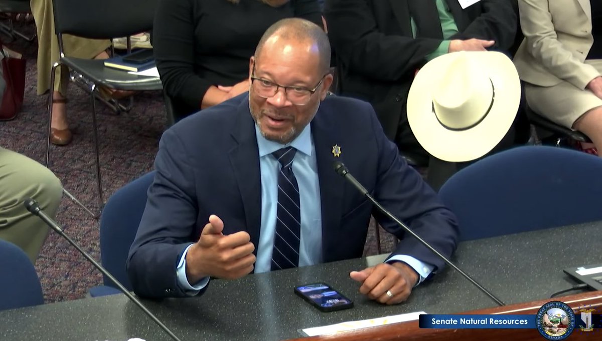 It was a very special Natural Resources committee today for Sen. Goicoechea. After 20 years of extraordinary service, this is his last session. We can all recognize the exceptional value he has brought to the #nvleg building &amp; its people over the years. Leader @HeidiGansert, Sen.